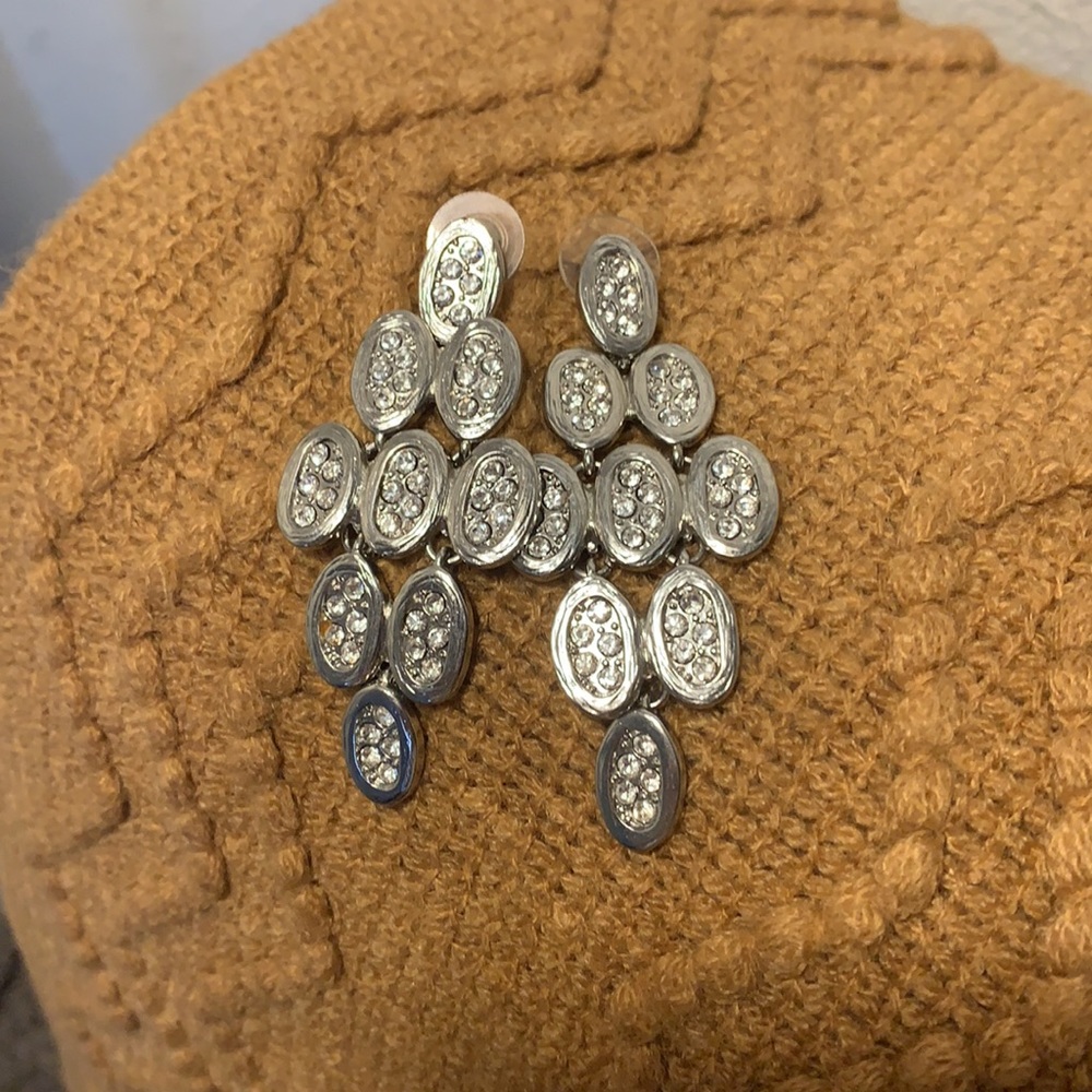 Lois Hill sterling silver, dangle earrings.